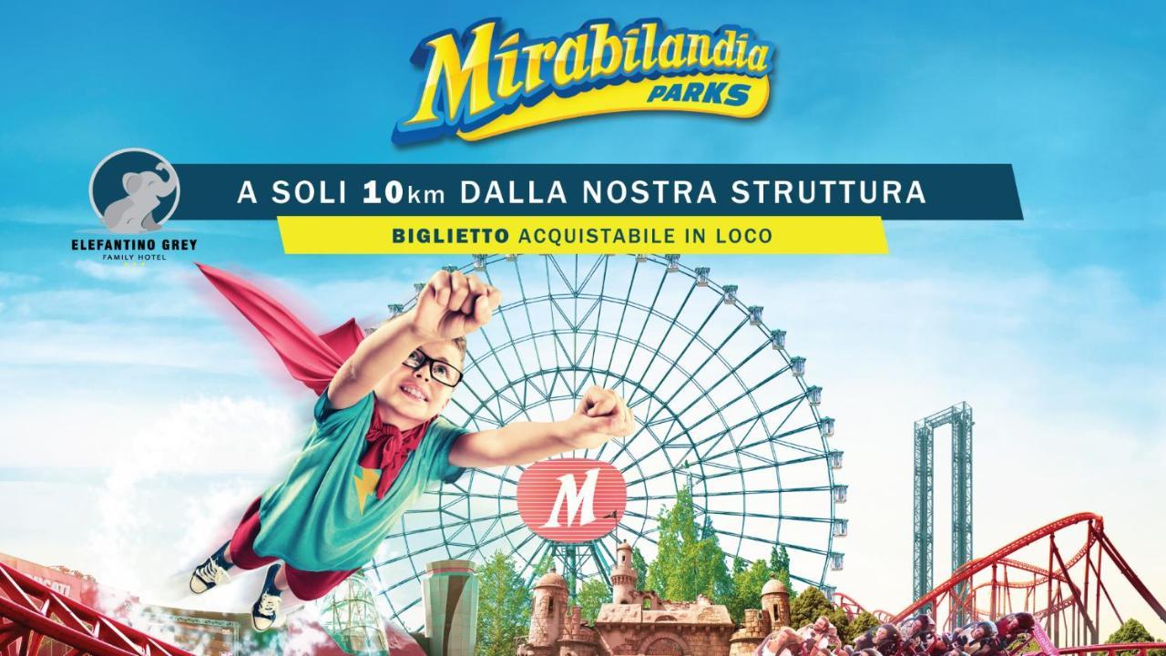 Hotel Elefantino Grey - Free Breakfast & Brunch Until 13-00 - Vicinissimi A Mirabilandia Milano Marittima Ngoại thất bức ảnh